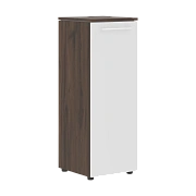 Шкаф колонка с глухой средней дверью MMC 42.1 Белый/Дуб Денвер темный 429х423х1188 MORRIS TREND
