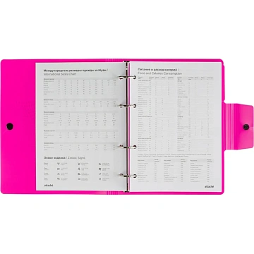 Ежедневник недатированный ATTACHE Digital розовый,А5, 272стр., на кольцах