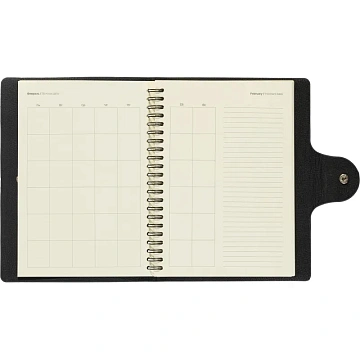 Ежедневник недатированный Fluid Attache Selection сер-гол. 140х200 мм,192с