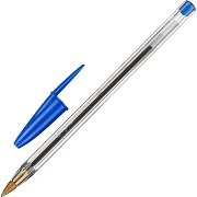 Ручка шариковая BIC 'Cristal', СИНЯЯ, корпус прозрачный, узел 1 мм, линия письма 0,32 мм, 847898