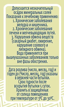 Вода Набеглави минеральная лечебно-столовая природная газированная, 500мл