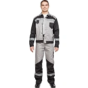 Костюм летний муж л21-КБР сер/чер (р.48-50) 170-176 (серия Л)