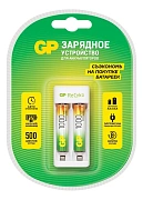 Зарядное устройство + аккумуляторная батарейка GP ААА (HR03) 1000 мАч, 2шт + провод micro USB