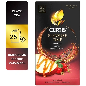 Чай Curtis Pleasure Time черный, 25 сашет