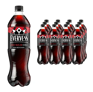Напиток Evervess Cola без сахара газированный, 1л
