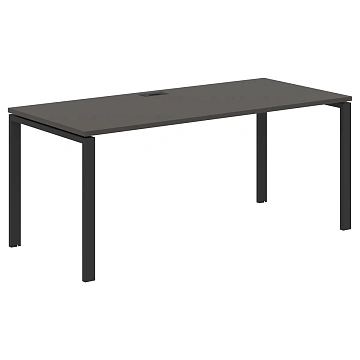Стол прямой EUST 1780 Мокко/Черный 1760х800х750 EDIS