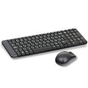 Набор беспроводной LOGITECH Wireless Desktop MK220, клавиатура, мышь 2 кнопки + 1 колесо-кнопка, чер