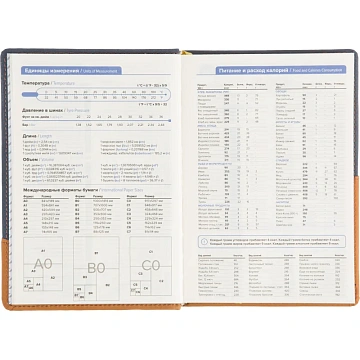 Ежедневник недатированный Attache Selection Western синий/рыжий, 160 л
