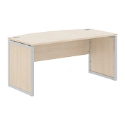 Стол руководителя XQPET 169 Бук Тиара/Алюминий 1600х867х750 XTEN-QP