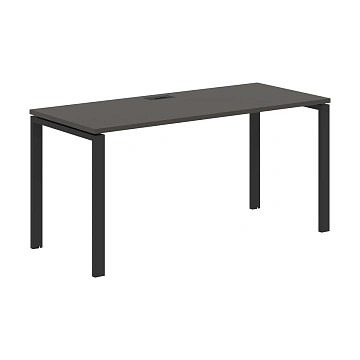 Стол прямой EUST 1567 Мокко/Черный 1560х670х750 EDIS