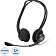 Наушники с микрофоном (гарнитура) LOGITECH PC 960, проводная, компьютерная, 2,4 м, стерео, USB, черная