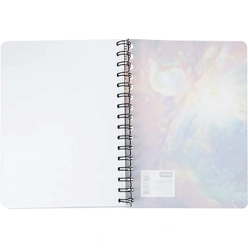 Бизнес-тетрадь 120л,А5,Space Galaxy,210х152мм,70квм,белый,карман
