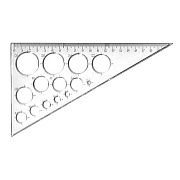 Угольник Стамм ТК11 19см, 30°/60°, с окружностями