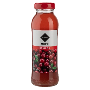 Морс Rioba Клюква, 250мл, стекло