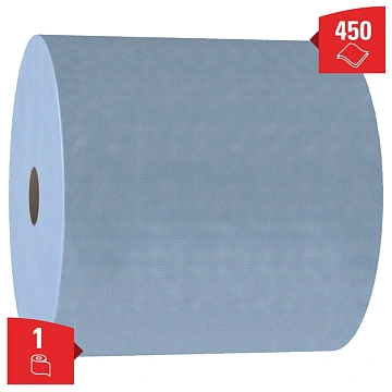 Протирочные салфетки Kimberly-Clark WypAll Х90 12889, синие, 450шт, 2 слоя
