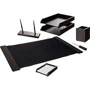 Набор настольный 6FE-1A на 6 предметов из МДФ, цвет: черное дерево