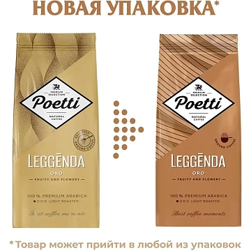 Кофе Poetti Leggenda Oro молотый, 250г