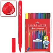 Фломастеры Faber-Castell Grip, 10цв., трехгр, 155310