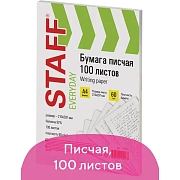 Бумага писчая А4, STAFF 'EVERYDAY', 60 г/м2, 100 листов, Россия, белизна 92% (ISO), 110541