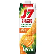 Нектар J7 из апельсинов и мандаринов с мякотью, 970мл