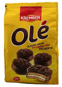 Печенье затяжное Krember Ole глазированное с маршмеллоу, 182г