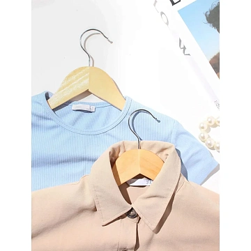 Вешалка-плечики WW_LH001/F6612N-8 дерев,перек,выем,р48-50 нат.УП 8шт