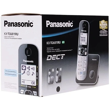 Радиотелефон Panasonic KX-TG6811RUB черный