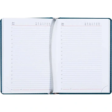 Ежедневник недатированный бирюзовый,А6,110х155мм,176л,ATTACHE Сиам