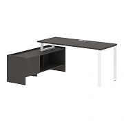 Стол с тумбой EUCT 17614 Мокко/Белый 1760х1400х750 EDIS