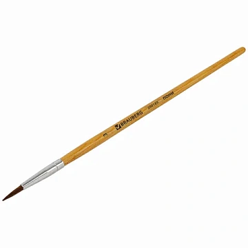 Кисть BRAUBERG, пони, круглая, № 3, 200189