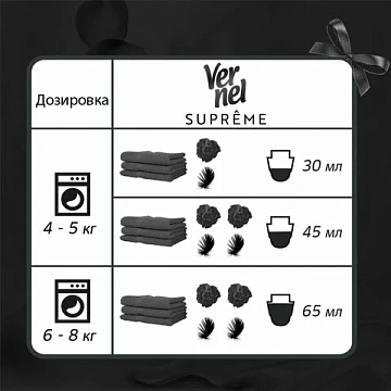 Кондиционер для белья Вернель Supreme Elegance концентрат, 1.2л