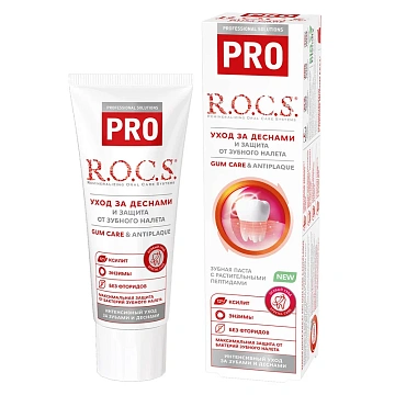 Зубная паста R.O.C.S. Pro Gum Care & Antiplaque, 74г