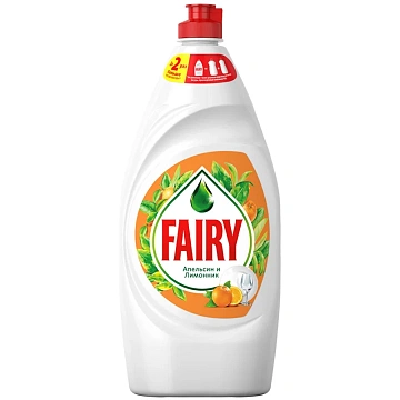 Средство для мытья посуды 900 мл, FAIRY (Фейри) 'Апельсин и лимонник', 700415