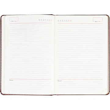 Ежедневник недатированный ATTACHE Gold А5,143х210мм, 160л, коричневый