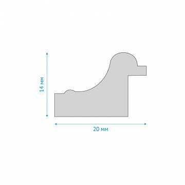 Рамка пластиковая 21*30см, OfficeSpace, №2, серебро