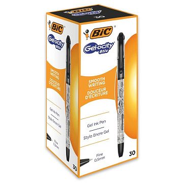 Ручка гелевая с грипом BIC 'Gelocity Stic', ЧЕРНАЯ, узел 0,5 мм, линия письма 0,29 мм, CEL1010266