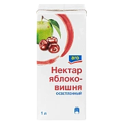 aro Нектар яблоко-вишня осветленный, 1л