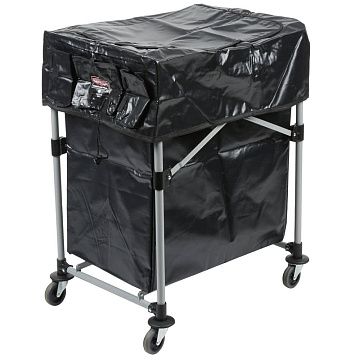 Крышка для тележки Rubbermaid полотняная, для тележки X-Cart 150л, черная, 1889863