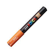 Маркер акриловый Uni Posca PC-1M оранжевый, 0.7мм, круглый