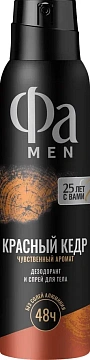 Дезодорант Фа Men Красный кедр аэрозольный, 150мл