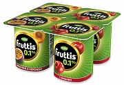 Йогуртный продукт Fruttis Маракуйя-персик/Вишня 0.1%, 110г