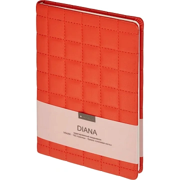Ежедневник недатированный 140х200 мм, 192 с.  Diana I1208/red