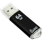 Память Smart Buy 'V-Cut'  64GB, USB 2.0 Flash Drive, черный (металл. корпус )