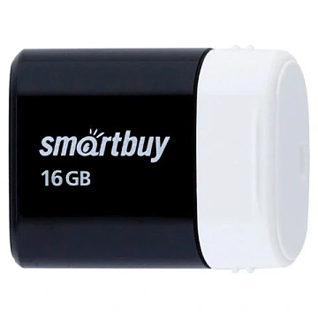 Флеш-диск 16 GB, SMARTBUY Lara, USB 2.0, черный, SB16GBLARA-K