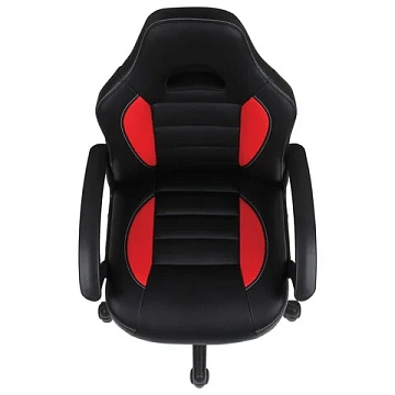 Кресло компьютерное BRABIX 'Spark GM-201', экокожа, черное/красное, 532503