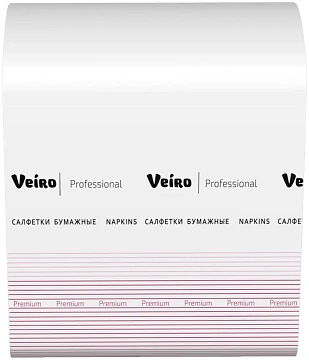 Диспенсерные салфетки Veiro Premium Z, 11.1х22.5см, 1 слой, 250шт, NZ316
