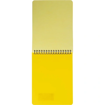 Блокнот А5,60л,кл,спир,пласт.обл,тонир.бл. Attache Bright colours Желтый