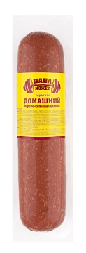 Колбаса Папа Может Сервелат Домашний варено-копченая, 840г