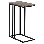 Стол журнальный на металлокаркасе BRABIX 'LOFT CT-002', 450х250х630 мм, цвет морёный дуб, 641861