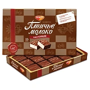 Конфеты РОТ ФРОНТ 'Птичье молоко' суфле сливочно-ванильные в шоколадной глазури, 200 г, РФ09760